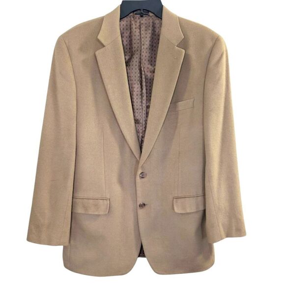 Ralph Lauren Dillards Camel Cashmere Wool Silk Landon Blazer